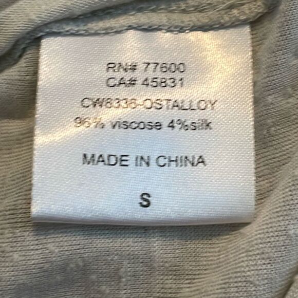 Chaser Tri-blend Raglan Jersey Baseball Tee Gray Cotton Knit Long Sleeve S - Picture 4 of 5